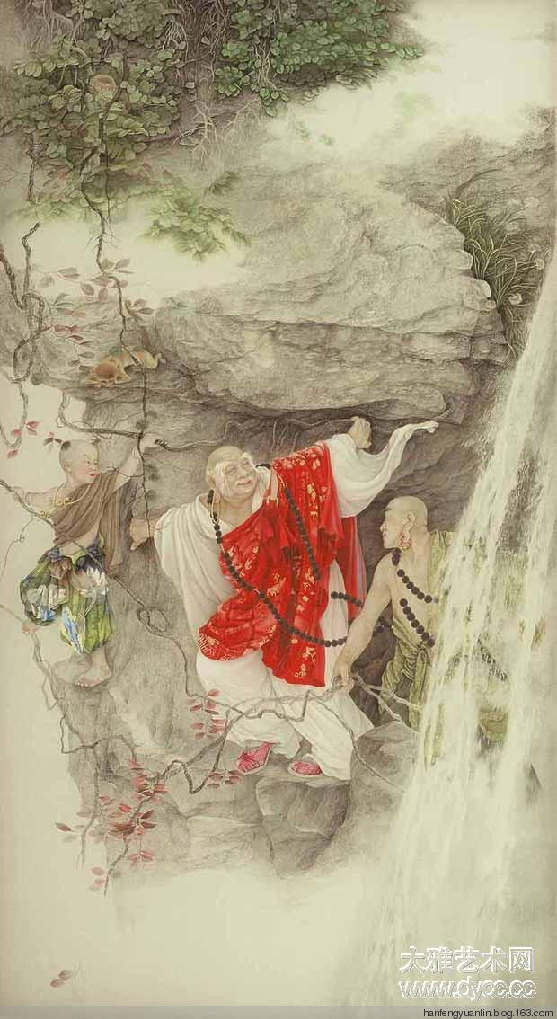 纪淑文、邱皓 、邱月母女工笔作品(1) - 山野村夫 - 山野村夫