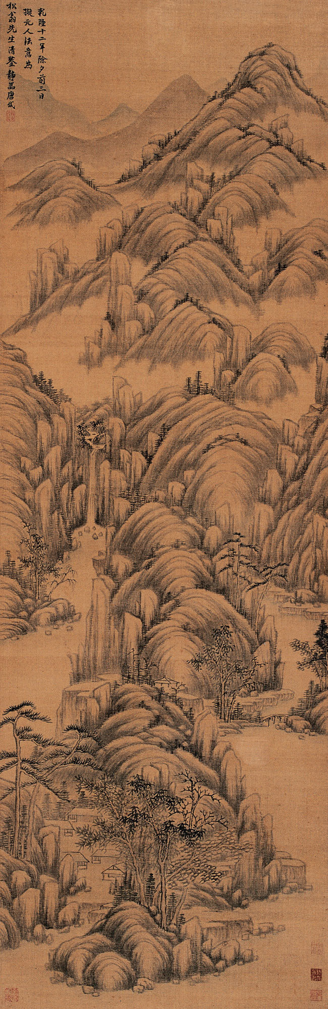 唐岱（清）山水作品欣赏 - wangchangzhengb - wangchangzhengb的博客