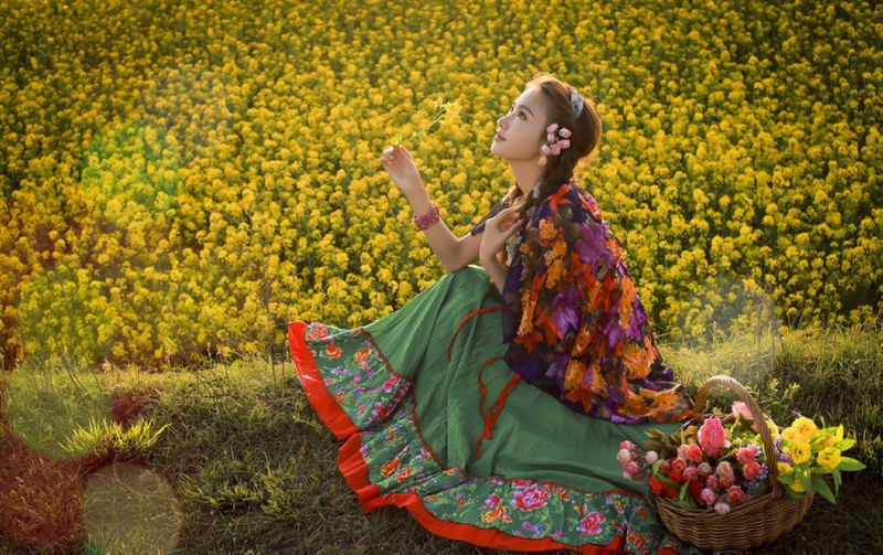花海中的花裙子 - 馨雅居温馨苑 - 馨雅居温馨苑的博客