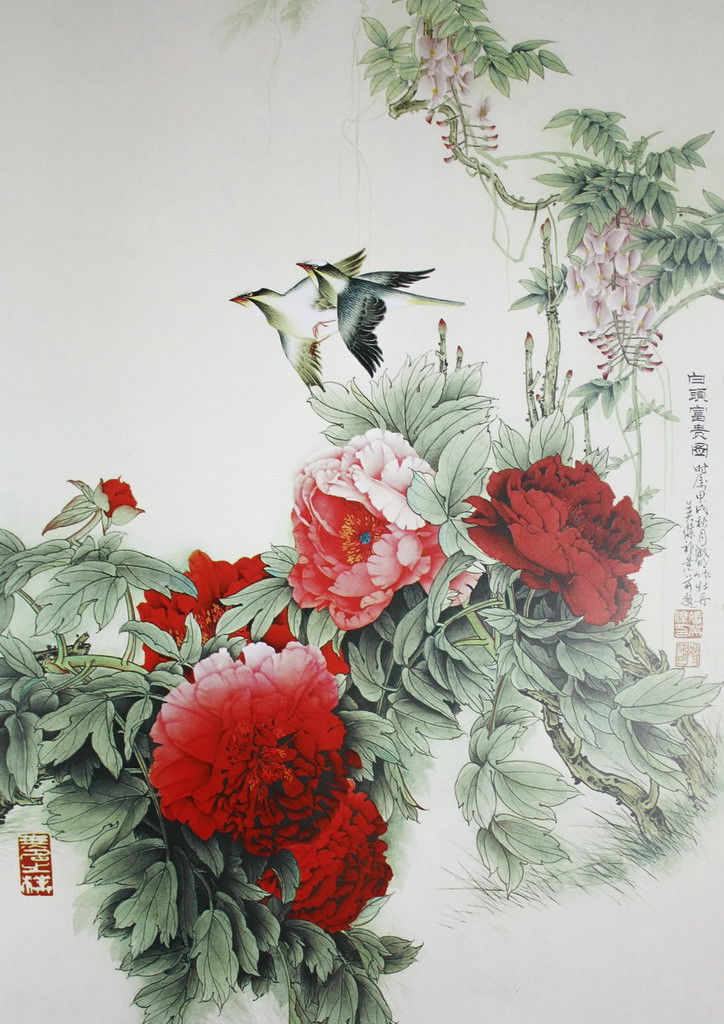 【书画艺术】名家画牡丹精选 - 雁飞墨行 - 雁飞