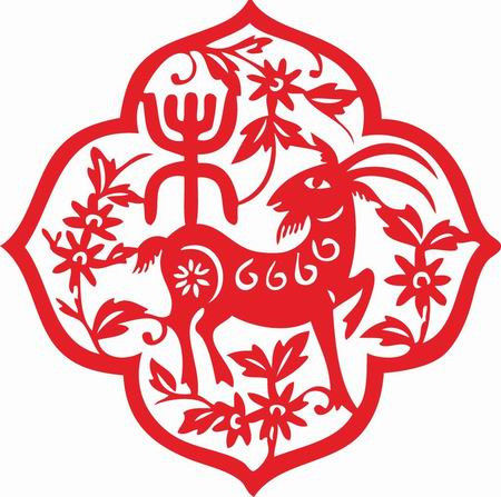 【潇洒艺术-276】请您欣赏：羊年剪纸 - 潇洒如风 - 潇洒天地 如意家园