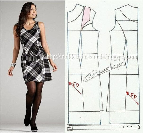 платье выкройка24 (604x562, 185Kb)