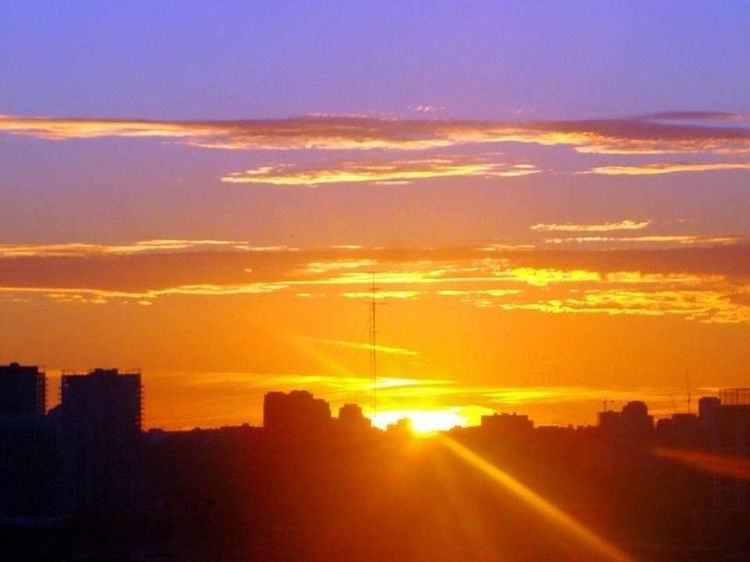 与您同赏——最美不过夕阳红（夕阳照拍得真棒！） - 小荷 - 小荷的博客