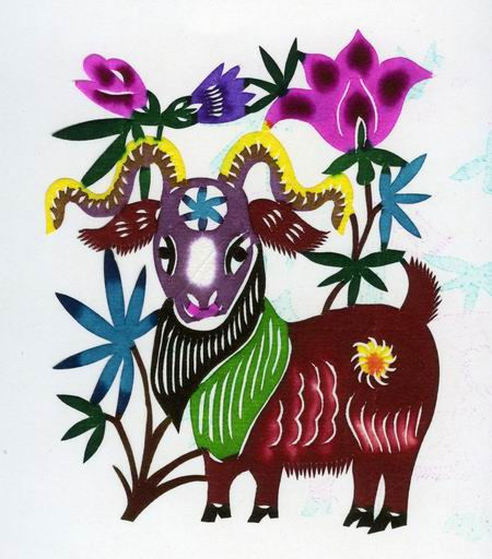 【潇洒艺术-276】请您欣赏：羊年剪纸 - 潇洒如风 - 潇洒天地 如意家园