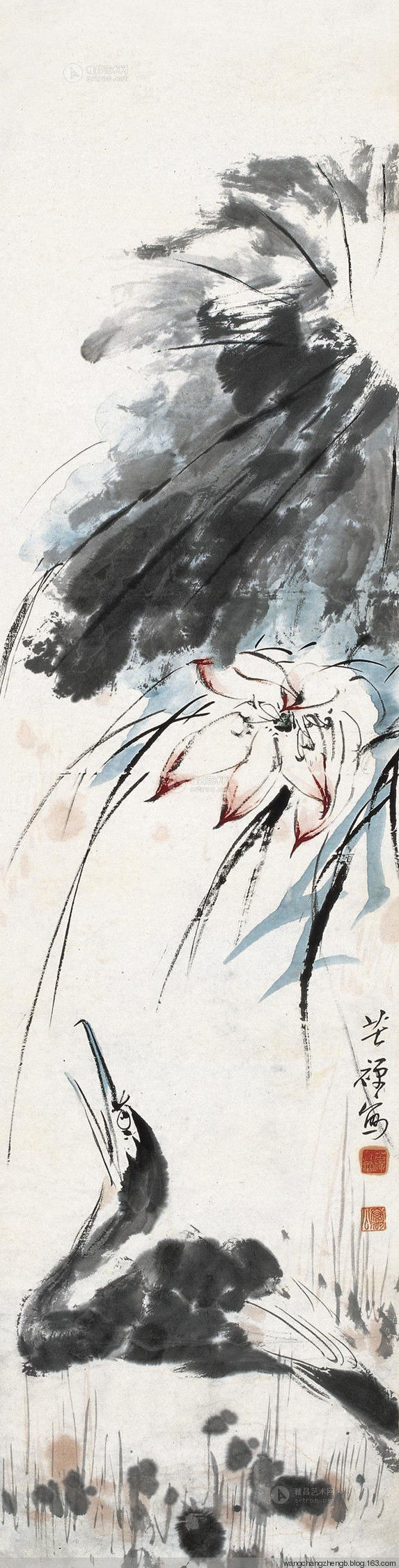 李苦禅 荷花作品欣赏 - wangchangzhengb - wangchangzhengb的博客