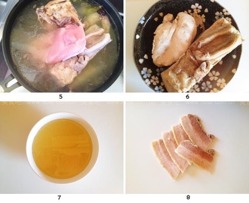 酸菜汆白肉汤底火锅