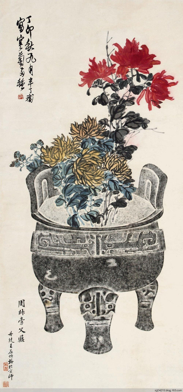 陈半丁 菊花作品精选集（3） - 云破月来花弄影 - 云破月来花弄影