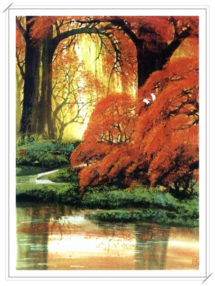 清高亮节 -- 刘家生新竹山水画 - 淡泊 - 淡泊