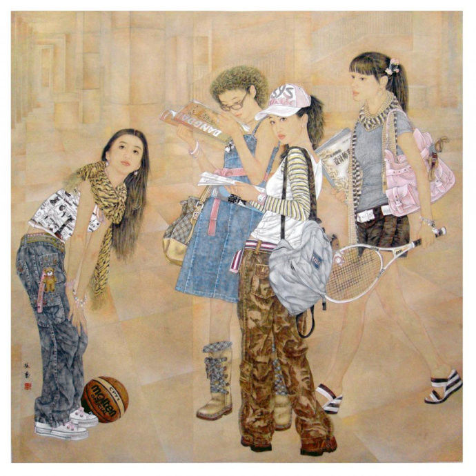 张艺工笔画欣赏 - tangtian - 雅宜清致