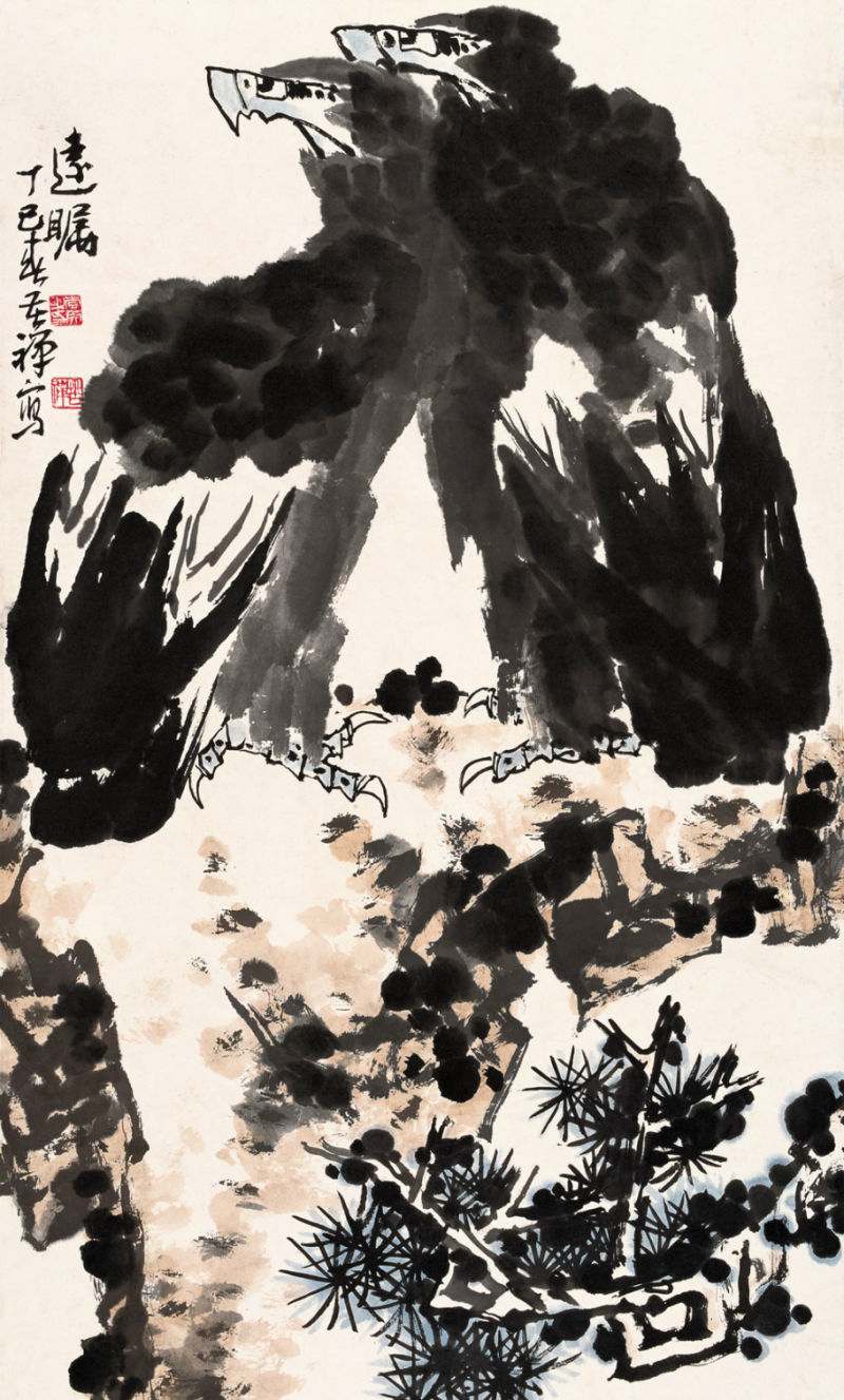 李苦禅画 鹰 - 潮河边人 - 潮河边人博客