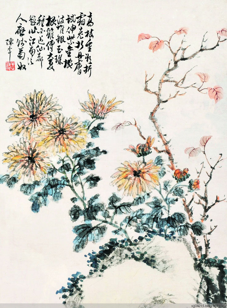 陈半丁 菊花作品精选集（3） - 云破月来花弄影 - 云破月来花弄影
