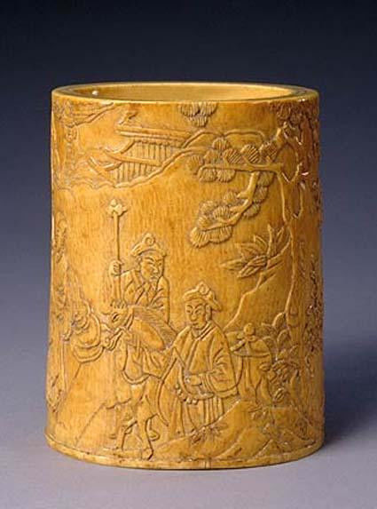 文房清玩(笔洗 笔筒 笔架 笔插 笔掭 砚滴 砚屏 水盂 墨床 臂搁 镇纸 印章 印盒 山子 - 苍茫大漠 - 苍茫大漠 的博客