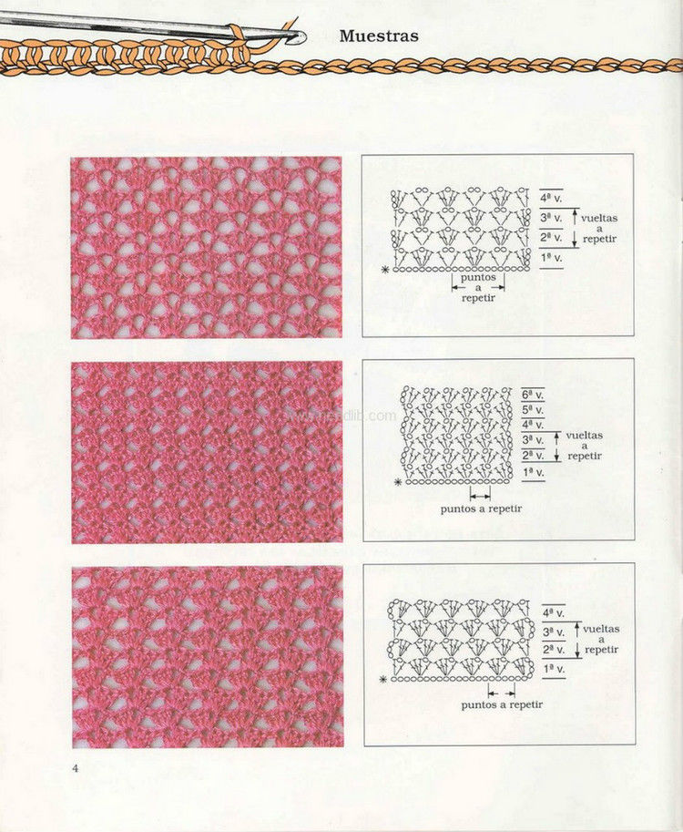 al ganchillo_Muestras（钩针花样） - 壹一 - 壹一的博客