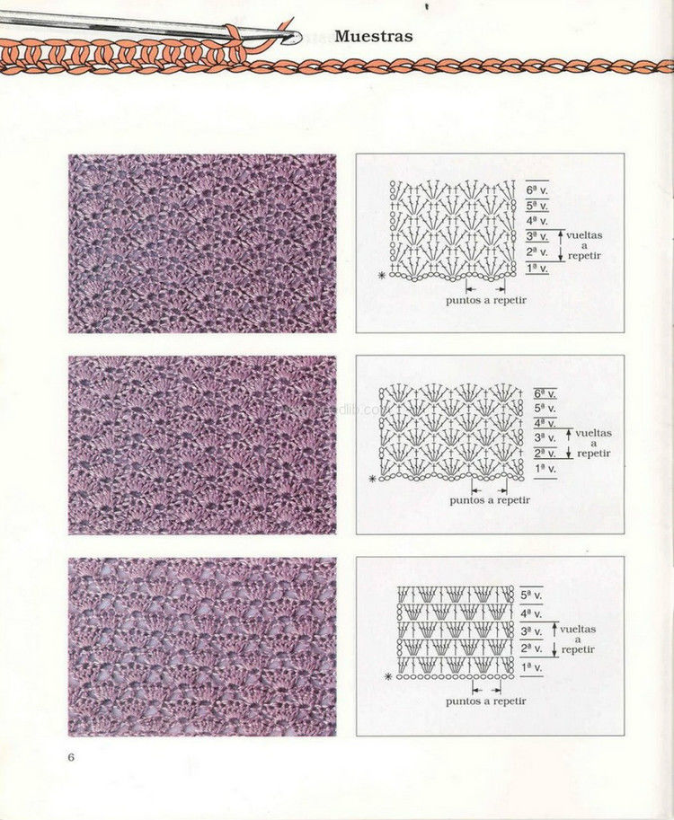 al ganchillo_Muestras（钩针花样） - 壹一 - 壹一的博客
