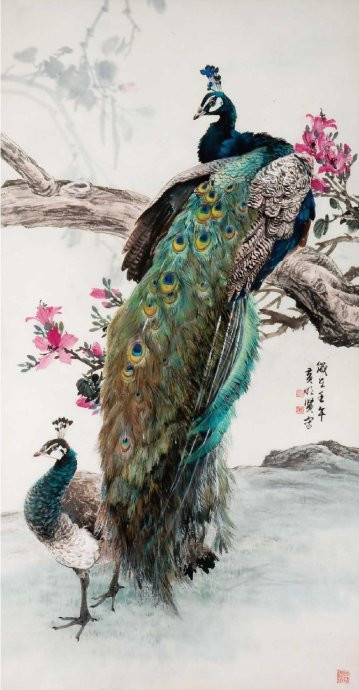花鸟世界梦亦香│台湾国画大师黄明贤作品。 - │Icê Blüe│ - ∑xtent°∧rt，2011