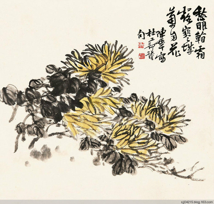 陈半丁 菊花作品精选集（3） - 云破月来花弄影 - 云破月来花弄影