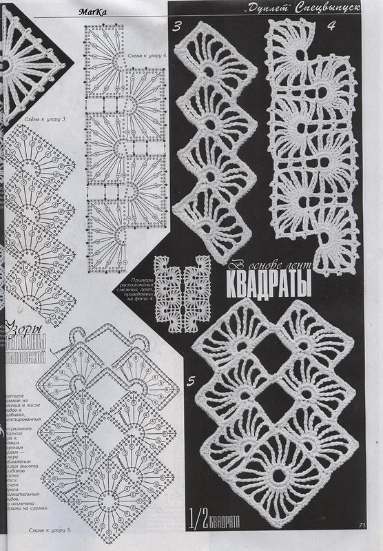 连续钩花图解（13） - 柳芯飘雪 - 柳芯飘雪的博客