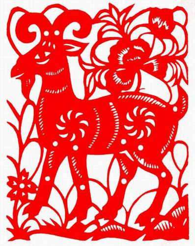 【潇洒艺术-276】请您欣赏：羊年剪纸 - 潇洒如风 - 潇洒天地 如意家园