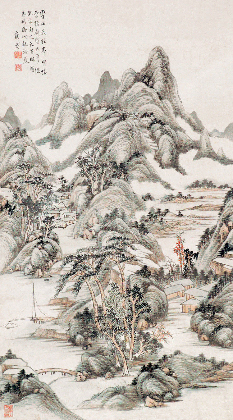 唐岱（清）山水作品欣赏 - wangchangzhengb - wangchangzhengb的博客