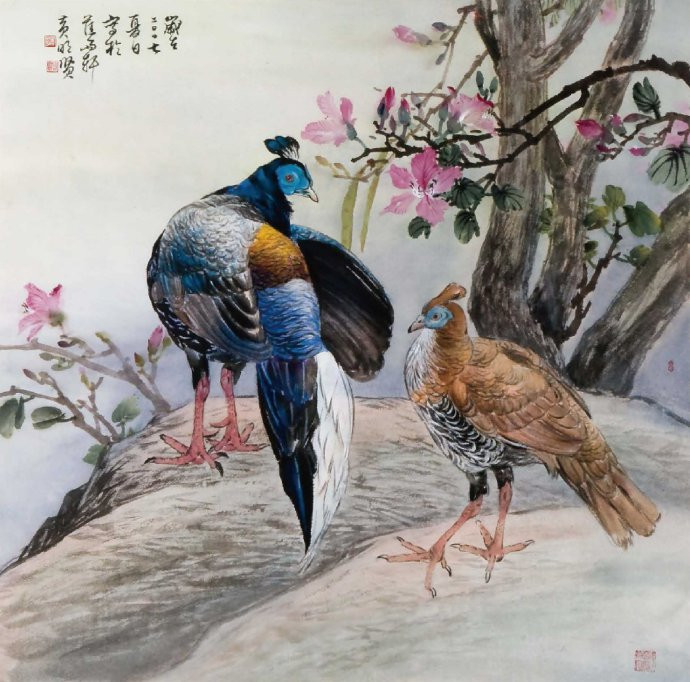 花鸟世界梦亦香│台湾国画大师黄明贤作品。 - │Icê Blüe│ - ∑xtent°∧rt，2011
