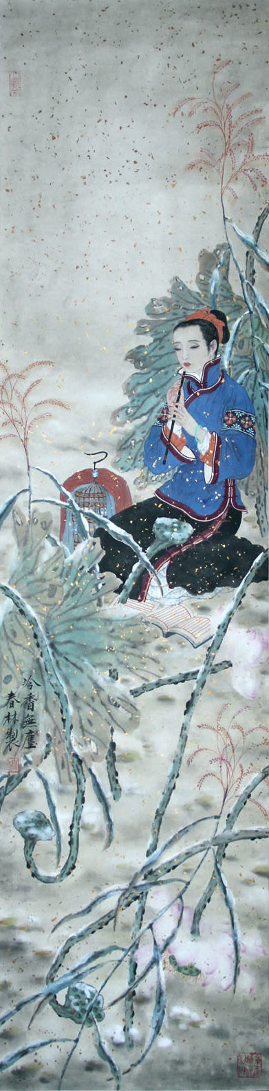 生宣重彩：从技巧到观念－倪春林的工笔人物画 - 石墨閣 - 石墨閣