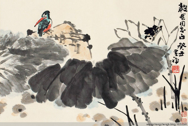 李苦禅 荷花作品欣赏 - wangchangzhengb - wangchangzhengb的博客