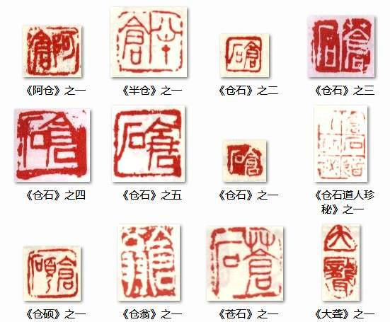 吴昌硕：印鉴+名款—— - 大镛艺术山庄 - 大镛艺术山庄