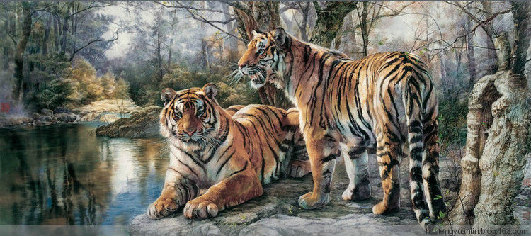 纪淑文、邱皓 、邱月母女工笔作品(1) - 山野村夫 - 山野村夫