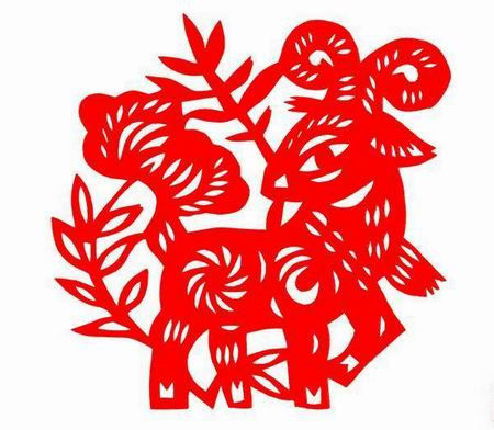 【潇洒艺术-276】请您欣赏：羊年剪纸 - 潇洒如风 - 潇洒天地 如意家园