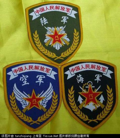 新式的三军臂章