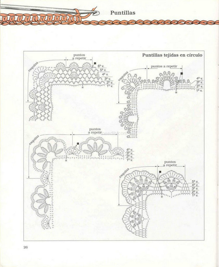 al ganchillo_Muestras（钩针花样） - 壹一 - 壹一的博客