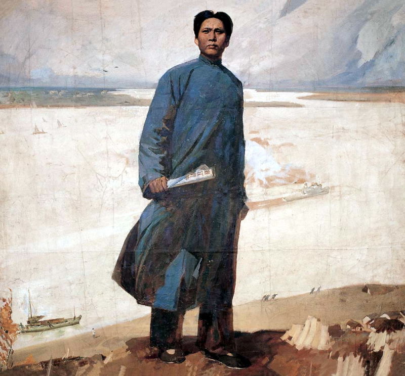 毛泽东的足迹 当代名家油画精品集（青年时期） - 潮河边人 - 潮河边人博客