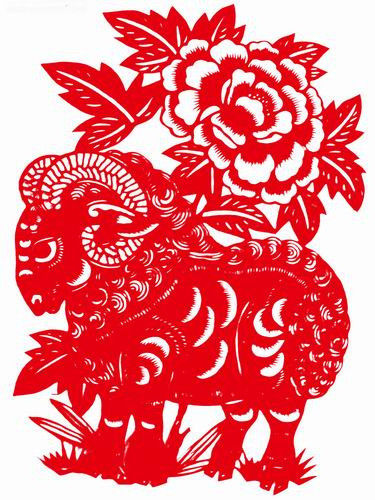 【潇洒艺术-276】请您欣赏：羊年剪纸 - 潇洒如风 - 潇洒天地 如意家园
