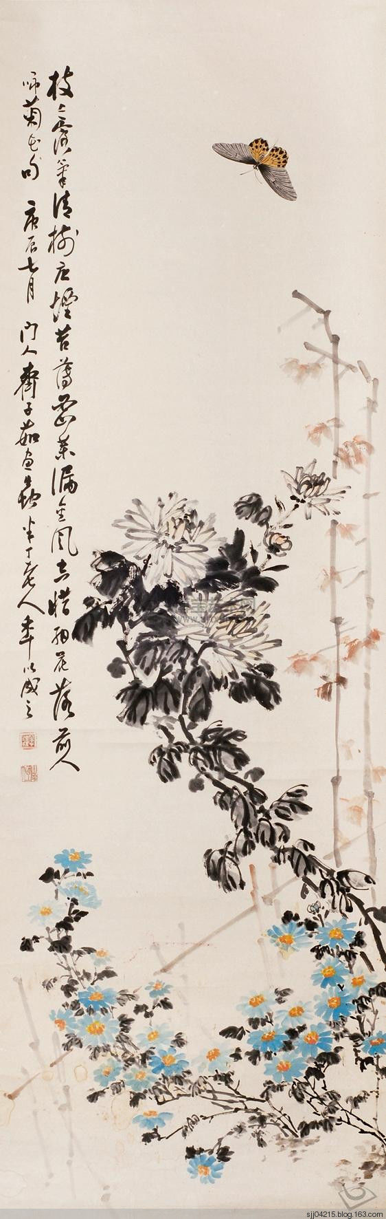 陈半丁 菊花作品精选集（2） - 云破月来花弄影 - 云破月来花弄影