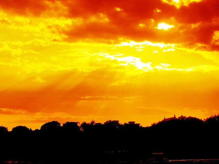 与您同赏——最美不过夕阳红（夕阳照拍得真棒！） - 小荷 - 小荷的博客