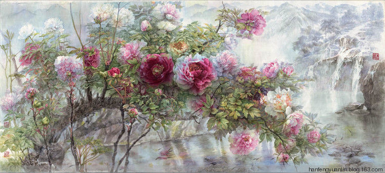 纪淑文、邱皓 、邱月母女工笔作品(1) - 山野村夫 - 山野村夫