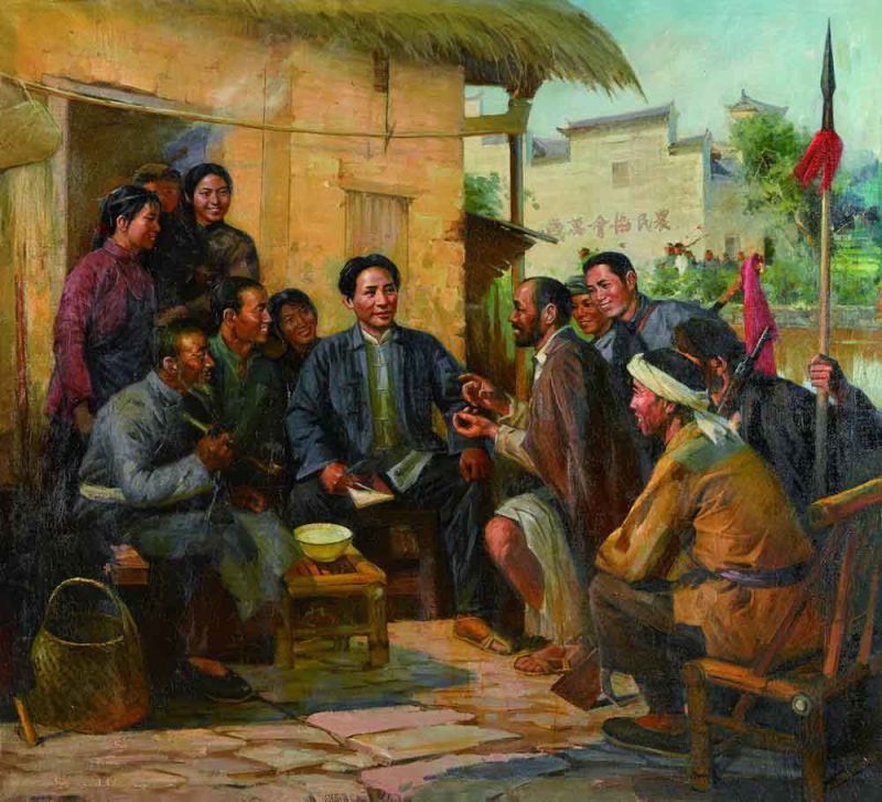 毛泽东的足迹 当代名家油画精品集（青年时期） - 潮河边人 - 潮河边人博客