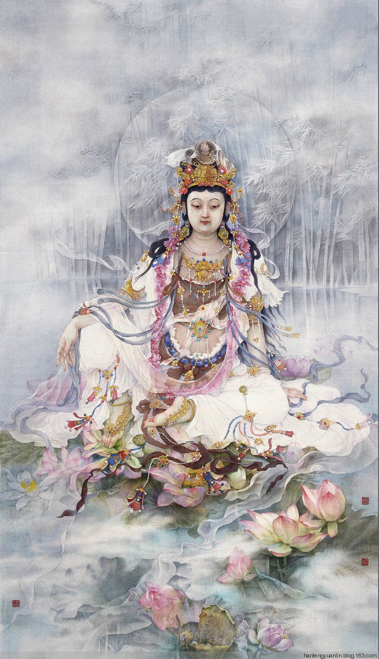 纪淑文、邱皓 、邱月母女工笔作品(1) - 山野村夫 - 山野村夫