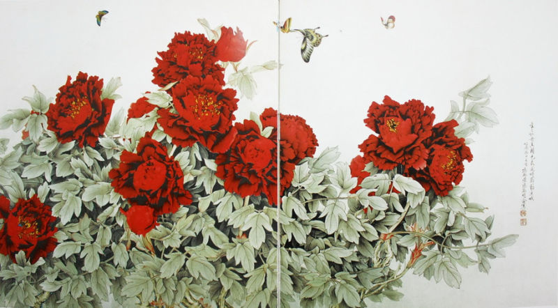 【书画艺术】名家画牡丹精选 - 雁飞墨行 - 雁飞