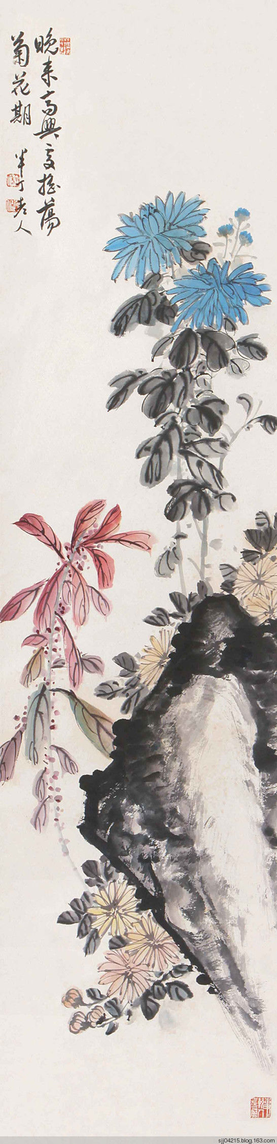 陈半丁 菊花作品精选集（3） - 云破月来花弄影 - 云破月来花弄影