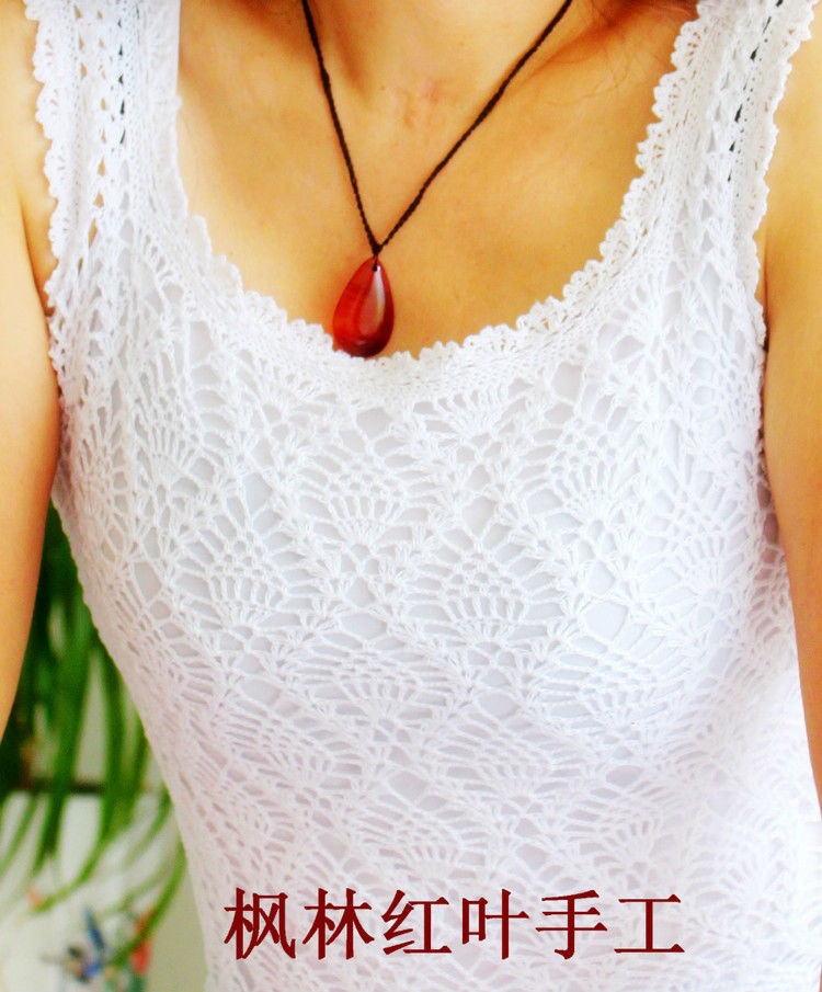 漂亮的菠萝小白背心 - 枫林红叶 - 枫林红叶的博客