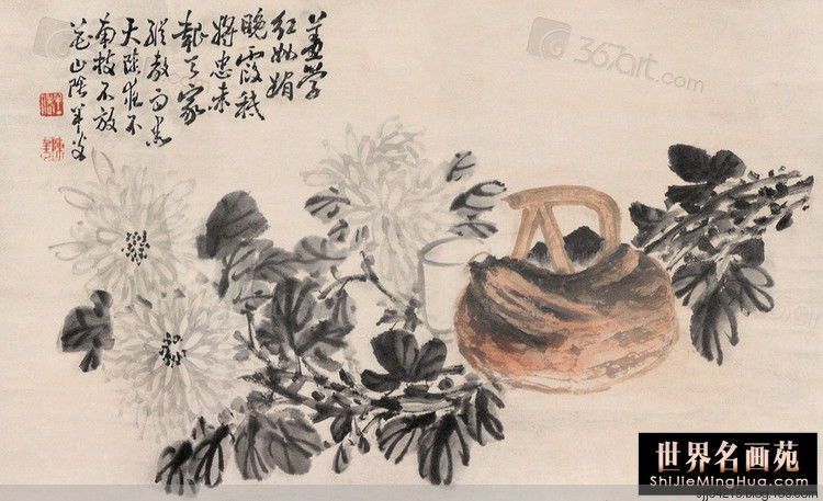 陈半丁 菊花作品精选集（3） - 云破月来花弄影 - 云破月来花弄影