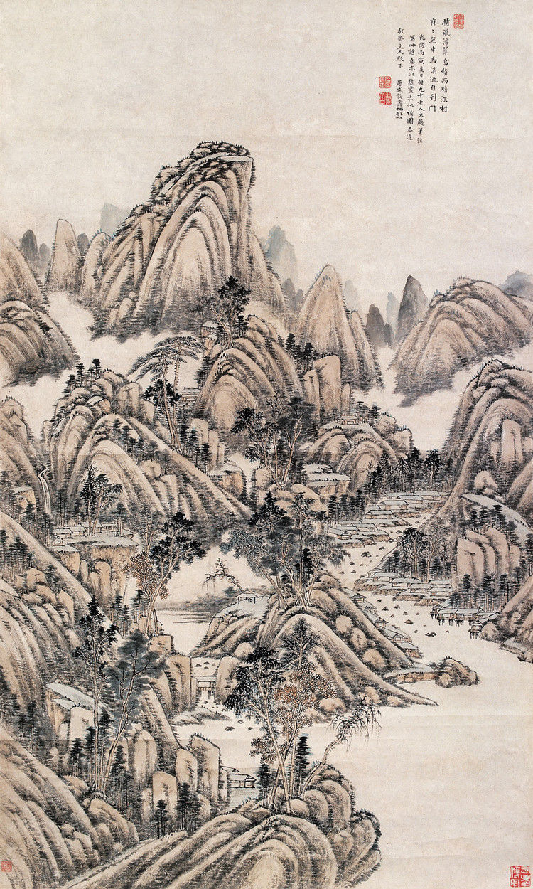 唐岱（清）山水作品欣赏 - wangchangzhengb - wangchangzhengb的博客