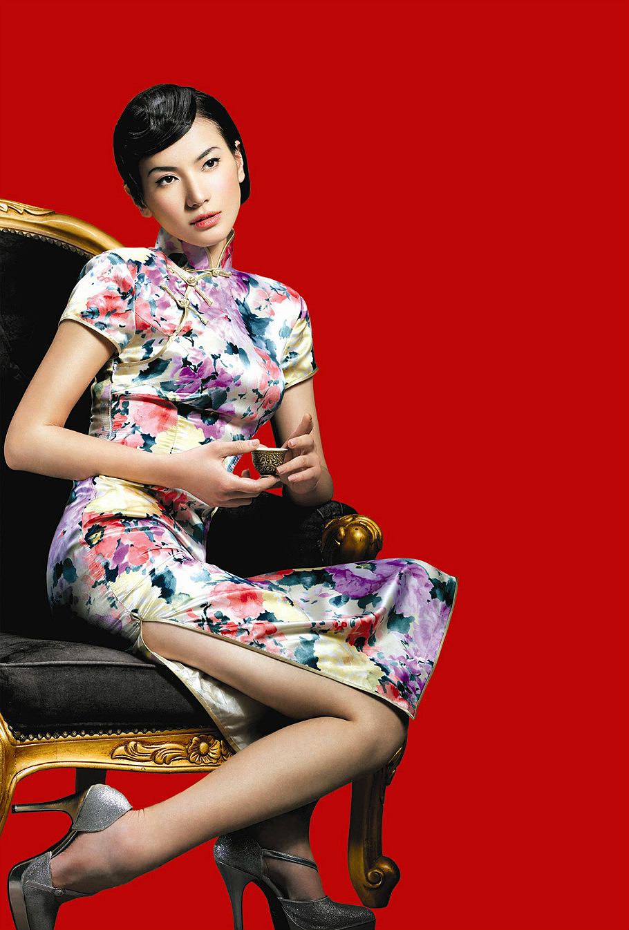 【旗袍美女 】美丽新娘 - 秋叶 - 