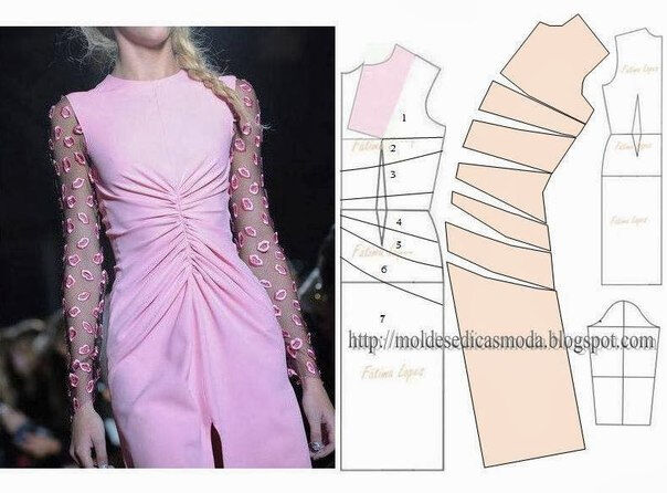 платье выкройка36 (604x446, 174Kb)