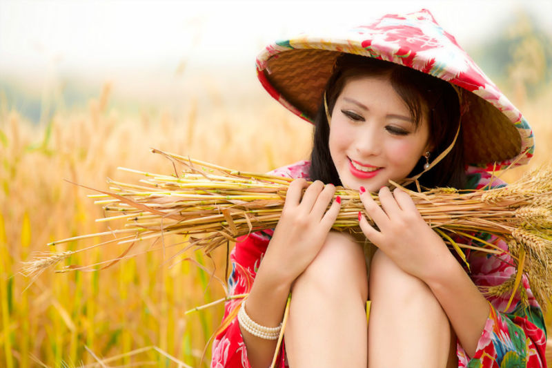 麦子熟了【美女素材】 - 我是一片云 -             我是一片云