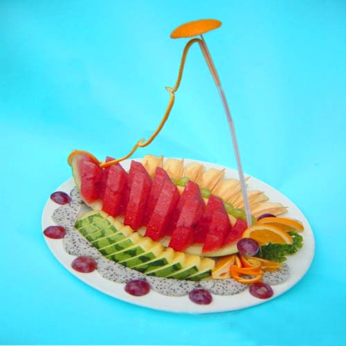 精美食品雕刻艺术奇芭 - 