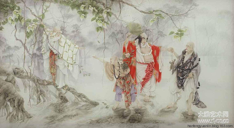 纪淑文、邱皓 、邱月母女工笔作品(1) - 山野村夫 - 山野村夫