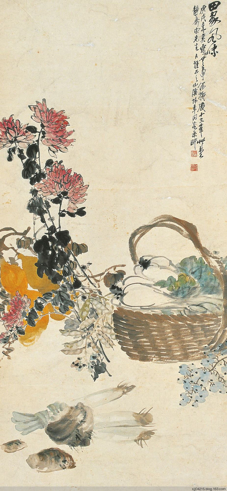 陈半丁 菊花作品精选集（2） - 云破月来花弄影 - 云破月来花弄影