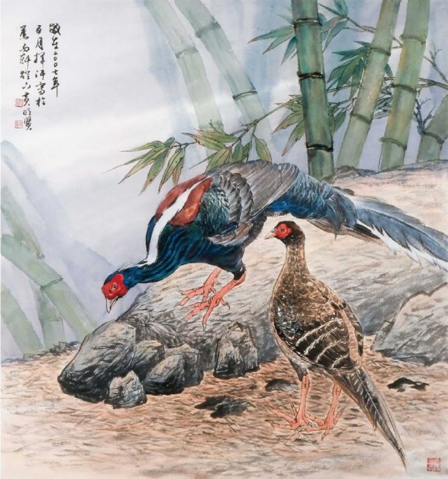 花鸟世界梦亦香│台湾国画大师黄明贤作品。 - │Icê Blüe│ - ∑xtent°∧rt，2011